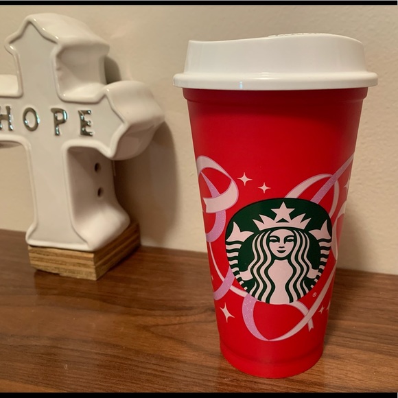 Starbucks Other - Sold! 🎈 Starbucks reusable 16 Oz cup with lid